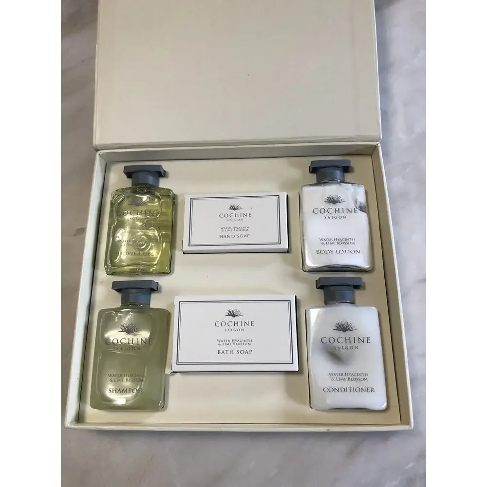 New In Box Cochine Saigon Shampoo Conditioner Soaps Water Hyacinth And Lime